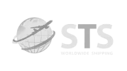 STS Worldwide Shipping White Logo